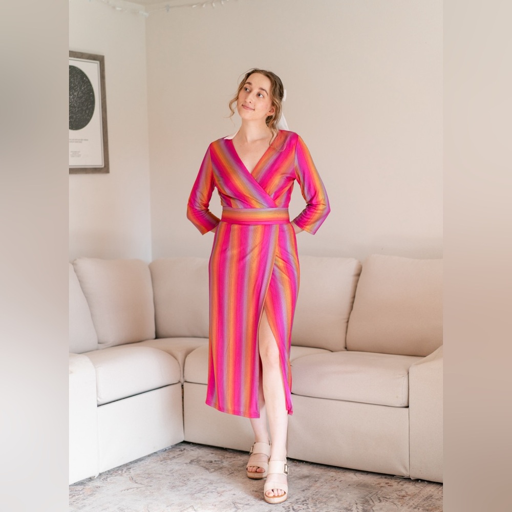 Jessakae Luminaria Dress Rainbow Magenta